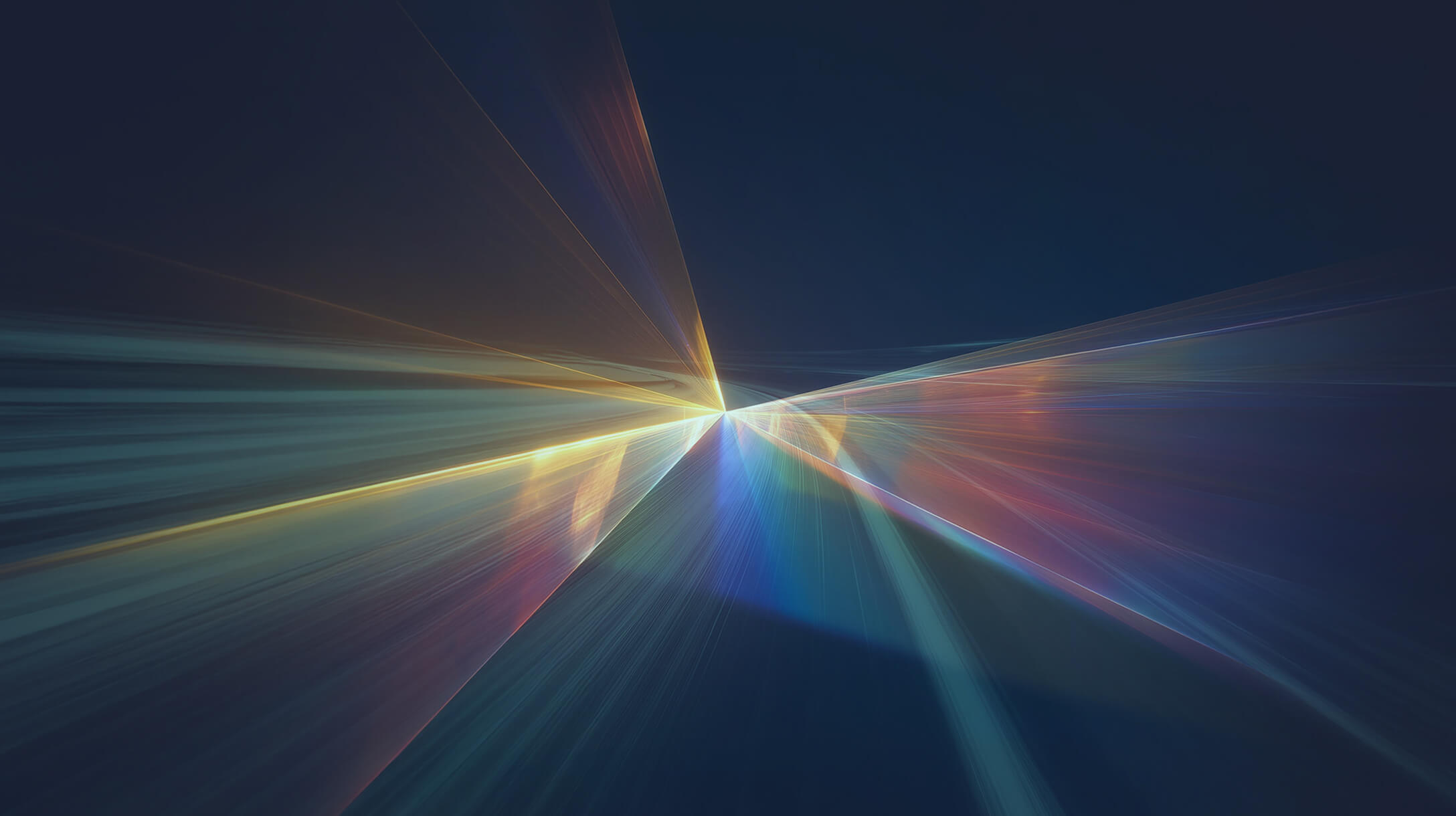 Image of light beams showing a wider view